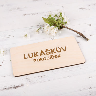 Табелка за врата с име и текст - Момче