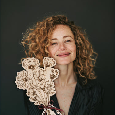 Дървено цвете Красавица