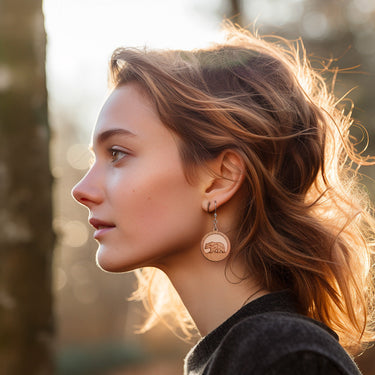 Дървени обеци HOORAY Orso