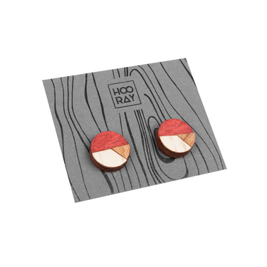 Дървени обеци HOORAY Fresa